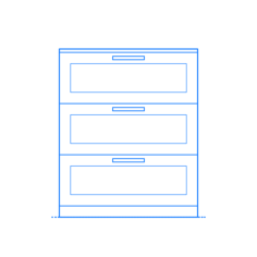 Furniture Dressers Chests Ikea Brimnes 3 Drawer Chest Outline Svg File, Free Vectors File